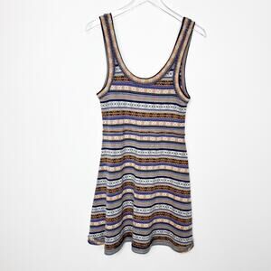 Free People Nordic Fair Isle Sweater Tank Dress Large